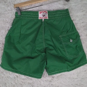 Birdwell Beach Britches Men 29 Green Board Short Vintage Surf Swim Made in USA - Picture 1 of 9