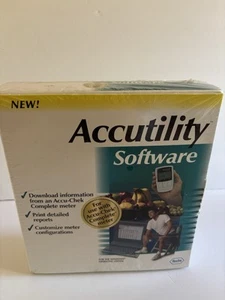 VINTAGE MICROSOFT 1998 ROCHE ACCUTILITY SOFTWARE FOR ACCU-CHEK COMPLETE METER - Photo 1/6