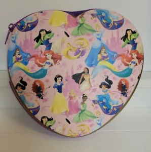 Disney Parks Princess Heart Shaped Zip-Up Stationary Kit BAG ONLY - Picture 1 of 10