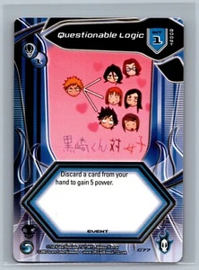 Bleach TCG Questionable Logic #C77 1st Edition CCG - Picture 1 of 2