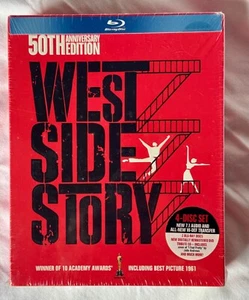 WEST SIDE STORY-50th Anniversary Limited Edition BluRay DVD CD w/Book, Postcards - Picture 1 of 2