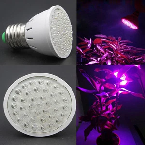 2 LAMPADE GROW HYDROPONIC 3W 38LED E27 28LED/ROSSI 10/LED BLUxCOLTURE INDOR - Foto 1 di 1