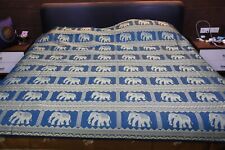 Thai-style "Chang Dern" Silk Bedspread Bedcover For Double Bed Perfect souvenir