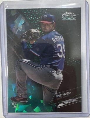 2021 Topps Chrome Black - Green Atomic Refractor #47 Kohei Arihara /99 (RC) - Image 1 of 2