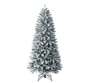 7ft 2.1m Vancouver Spruce Snowy Artificial Tree Christmas Xmas - New Boxed - Picture 1 of 5