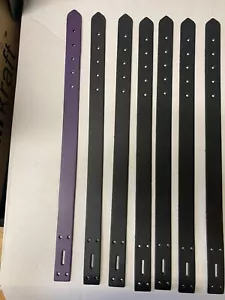 10 x I” Correas de Cuero Anchas 18" Largo 2.8MM GRUESO en Blanco Hágalo Usted Mismo - Imagen 1 de 8