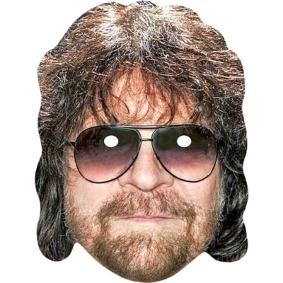 FUNKYBUNKY Jeff Lynne Celebrity Card Face Mask - Ready To Wear - Fancy Dress