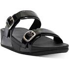 Fitflop Womens Lulu Glitter Black Wedge Sandals Shoes 10 Medium (B,M) BHFO 6260