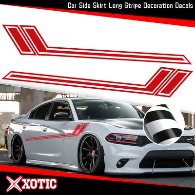 Sport Red Side Door Fender Stripe Vinyl Sticker for Dodge Charger 2006-2010 - Image 1 of 4