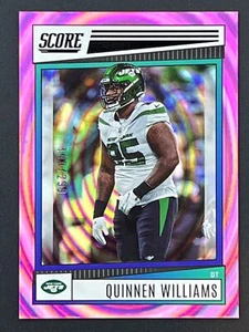 QUINNEN WILLIAMS 2022 Score Elipse Parallel /299 Calcio #297 New York Jets - Foto 1 di 2