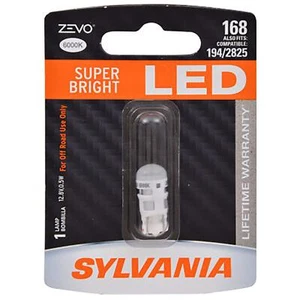 SYLVANIA 168LED.BP 168 T10 W5W ZEVO LED White Bulb - Bright LED Bulb, Ideal for - Picture 1 of 1