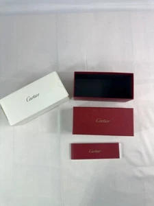 CARTIER Eyeglasses/Sunglasses Case Storage Box Empty with Booklet - Picture 1 of 7