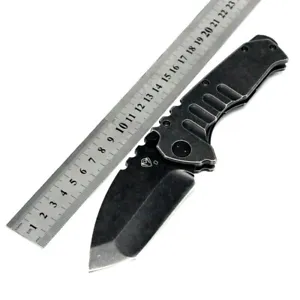 Drop Point Knife Folding Pocket Hunting Survival Tactical Combat Stonewashed EDC - Picture 1 of 12