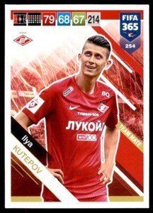Panini FIFA 365 2019 Adrenalyn XL Ilya Kutepov Spartak Moskow Team Mate No.254