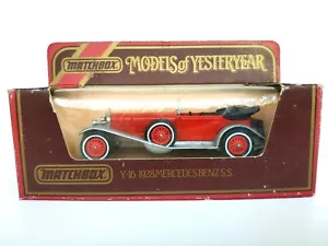 Vintage MATCHBOX Models of Yesteryear Toy Mercedes Benz SS 1928 England 1984 Box - Picture 1 of 8