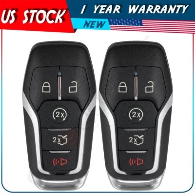 2 Remote Car Key Fob for Ford Edge Explorer 2016 2017 M3N-A2C31243300 5 Buttons - Image 1 of 4