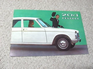 1965 PEUGEOT 204 (FRANCE) SALES BROCHURE !! - Picture 1 of 3