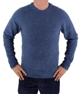 NEW NWT LEVI'S MEN'S PREMIUM CLASSIC WOOL SWEATER MSRP:$98.00 BLUE 644590001 - Picture 1 of 6