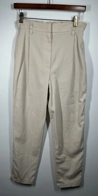 Pantalón Brunello Cucinelli Mujer Lana Algodón Caqui Talla 6/EU 42 Foto 1 de 4