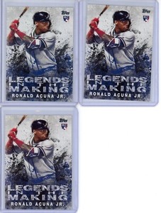 2018 Topps Update Ronald Acuna Jr. Legends In The Making RC Lot x3 BRAVES