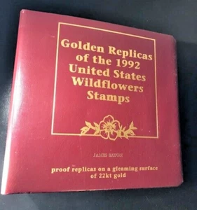 Gold Replicas Of the 1992 United States Stamps 22k Gold 1st Day Issue (50) - Picture 1 of 24