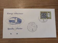 1972 - Bobby Fischer vs. Spassky Chess FYI Envelope With Stamp Iceland