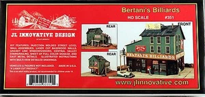 JL Innovative HO/HOn3 Bertani's Billiards (351) - Picture 1 of 1