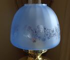 Victorian Style  Glass Beehive Oil Lamp Shade With Floral Motif New