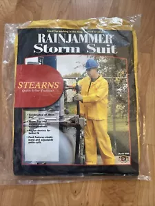 Stearns Rainjammer 2 pezzi tuta antipioggia in PVC giallo XL modello 8000 NUOVO - Foto 1 di 6