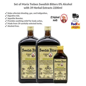 Set of Maria Treben Swedish Bitters 0% Alcohol with 39 Herbal Extracts 2200ml - Picture 1 of 10