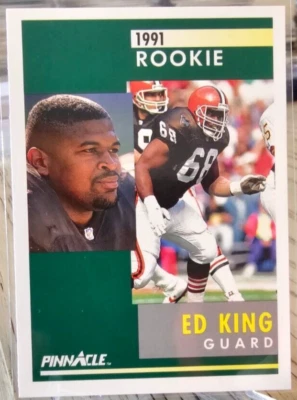 1991 Pinnacle Ed King RC #287 Cleveland Browns - Image 1 of 2