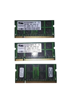PC2-5300 1 GB SO-DIMM 667 MHz DDR2 SDRAM Memory x3 (Lot of 3) - Picture 1 of 4