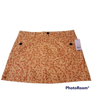 Wild Fable Women's Size 16 Rust Floral Short Skirt Brand New with Tags - Imagen 1 de 5