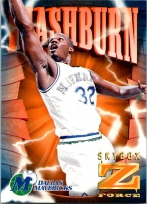 1996-97 Skybox Z-Force Z-Cling Basketball Card #20 Jamal Mashburn Mavericks  - Image 1 of 2