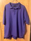 Driway Divots Men's 2XL Purple Polo Style, Collared Shirt