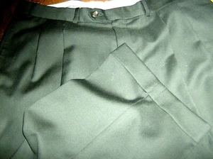 Pantalones de vestir Ralph Lauren negros estilo europeo años 120 cachemir y lana talla 38x28 - Imagen 1 de 6