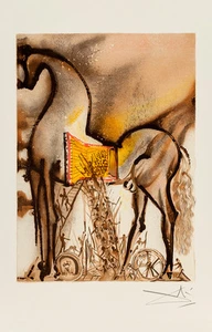 Cheval de Troie (Trojan Horse) - Les Chevaux de Dali by Salvador Dali Art Print - Bild 1 von 1