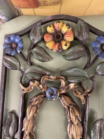 Old Spanish Style Colorful Metal Sconces With Metal Flowers Buster Keaton Estate Cover