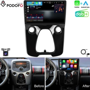 DAB+ Android 15 Autoradio Carplay GPS Für Toyota Aygo II Citroen C1 Peugeot 108 - Bild 1 von 19