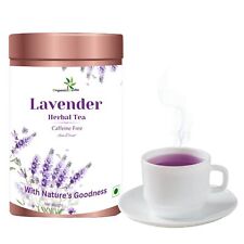 Lavender Herbal Tea Sun- Dried Caffeine Free (Tin Box-2.47 Oz/ Pouch- 5.2 Oz)
