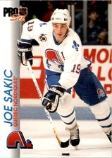 1992-93 Pro Set Joe Sakic Quebec Nordiques #150
