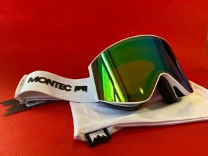 Montec Scope Skibrille grün spiegel HOCHWERTIGE Winterbrille Snowboard UNISEX - Bild 1 von 10