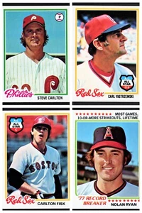 1978 Topps Baseball Hall of Fame & Stars - Actual Scans of Cards You Pick - Picture 1 of 88