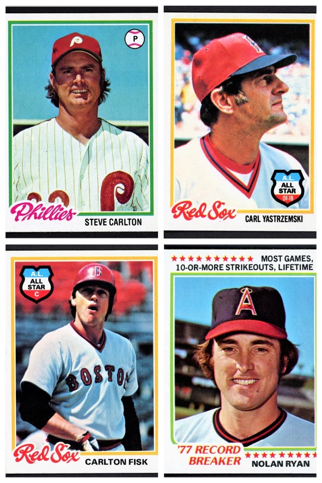 Salón de la Fama y Estrellas del Béisbol Topps 1978 - Escaneos reales de tarjetas que elijas Foto 1 de 1