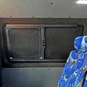 VW T6 Kombi Thermal blinds Opening windows + Tailgate Insulated silver STEALTH - Picture 1 of 7