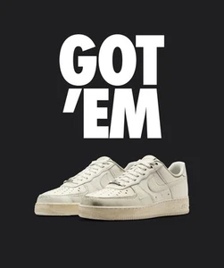 Size 10 - Nike Air Force 1 Dirty Triple White HJ9346-100 IN HAND SHIPS TODAY ⚡️ - Picture 1 of 11