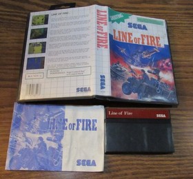 Line of Fire Sega Master System SMS Complete CIB US SELLER!!