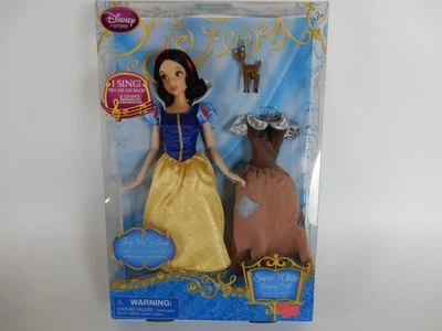 NEW DISNEY SNOW WHITE SINGING DOLL SEALED RARE - Image 1 of 4