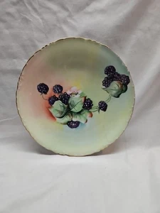 Antiguo Rosenthal pintado a mano 8 pulgadas Plato moras - Imagen 1 de 9