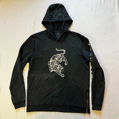 Sudadera con Capucha John Varvatos Nick Jonas Detroit Rock City Tiger Negra Talla Grande Foto 1 de 4